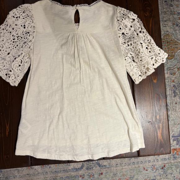 White lace top from Anthropologie - Picture 2 of 2